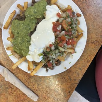 Tepa Taqueria - Carne asada fries with shrimp - Mexican Near Me - Stockton, California