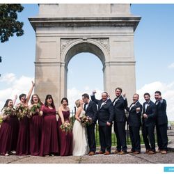 Rosedale Memorial Arch - Our wedding party at the Rosedale Arch. Photo credit: Jerry Wang Photography.