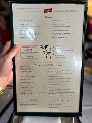 Menu photo 3 Melfi's Charleston, SC