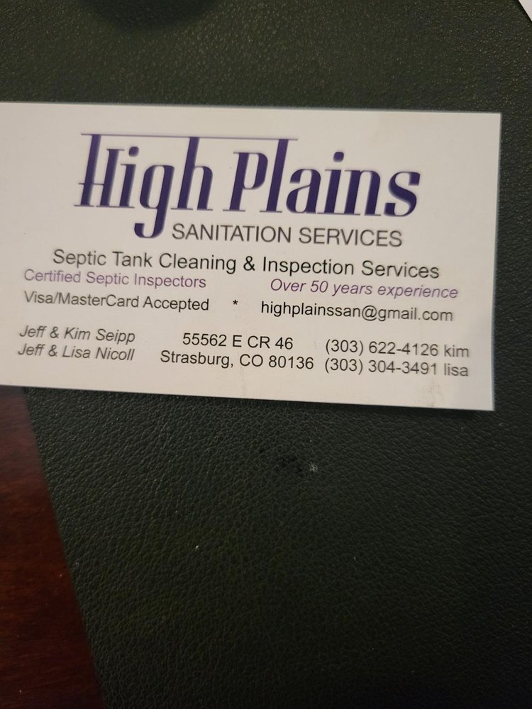 High Plains Sanitation Service - septic in Strasburg, CO