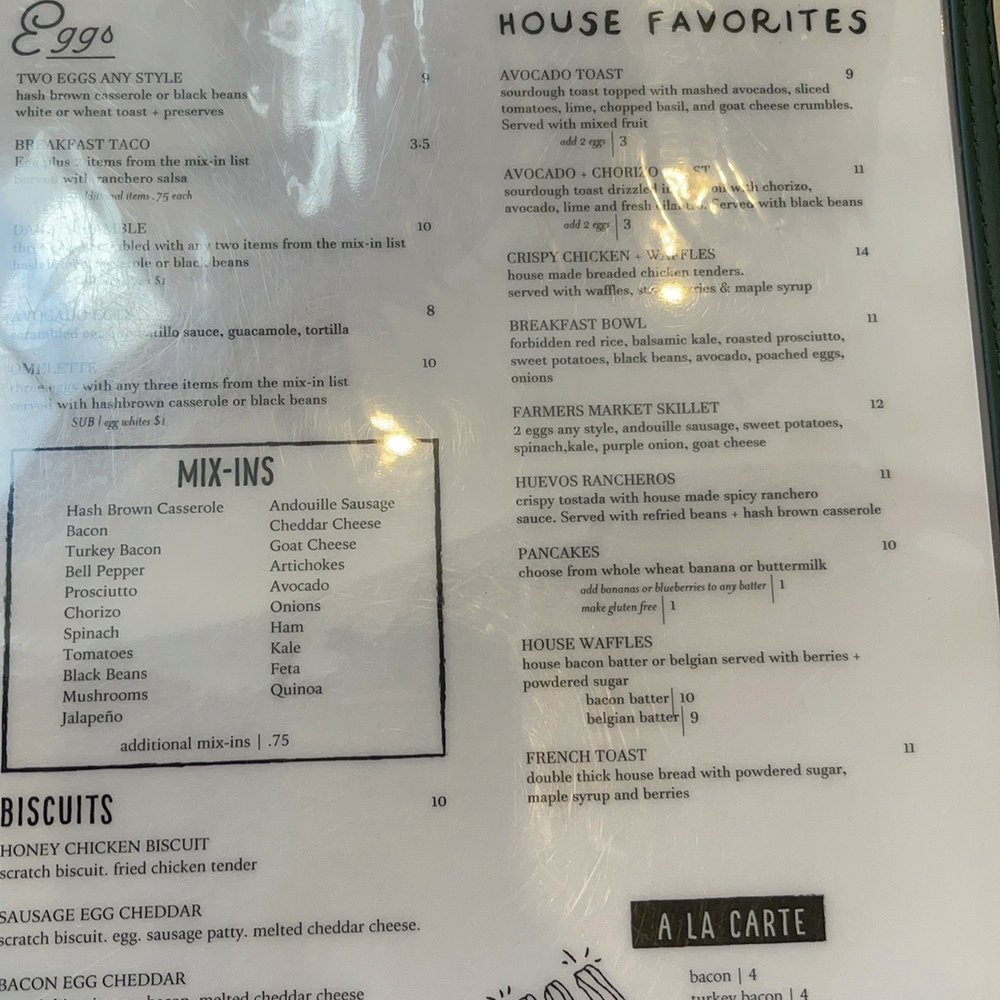 Adair Kitchen - Menu - Breakfast & Brunch Near Me - Houston, Texas