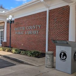 Fayetteville County Library - entrance // FCP Library * Fayetteville, GA