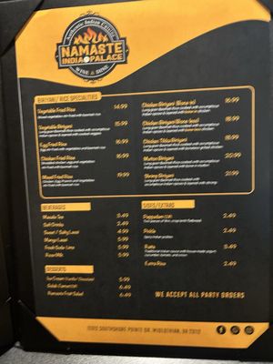 Menu photo 3 Namaste India Palace Midlothian, VA