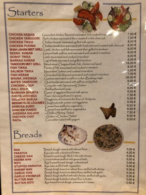 Menu photo 6 Les Jardins de Shah Jahan Paris, 75