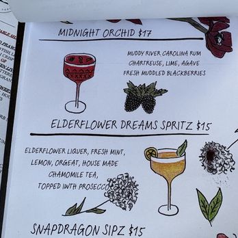 Blu Farm To Table - Cocktail menu - New American Near Me - Washington, North Carolina