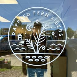 Dappled Fern Fibers - Front door and hours