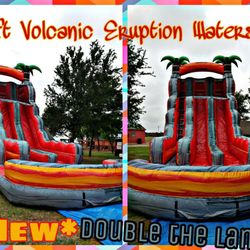 Jump High Jumpers - Our new 22ft tall Volcanic Eruption Waterslide! Call us to rent today