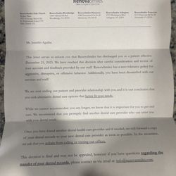 RenovaSmiles - Woodbridge - I RECEIVED THIS LETTER DUE TO A $25 BALANCE!!!! ALL BECAUSE I DID NOT LET THE RECEPTIONIST BE RUDE TO ME IN FRONT OF PATIENTS !!!!