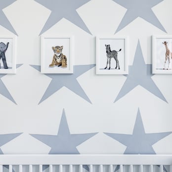 Paintzen - New York - Nursery: Stars in 'Feather Gray' - Painters Near Me - New York, New York Paintzen - New York - Nursery: Stars in 'Feather Gray' - Painters Near Me - New York, New York