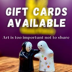Gift cards are available at Manna Pottery. Art is too important not to share .