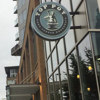 Top Pot Doughnuts - Small logo on outside - Donuts Near Me - Bellevue, Washington