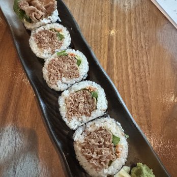 Sushi Den - Waygu beef roll - Japanese Near Me - Denver, Colorado Sushi Den - Waygu beef roll - Japanese Near Me - Denver, Colorado