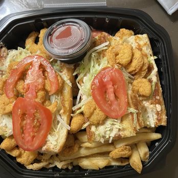 Landry's Seafood House - Shrimp PoBoy without avacado - Seafood Near Me - St. Louis, Missouri Landry's Seafood House - Shrimp PoBoy without avacado - Seafood Near Me - St. Louis, Missouri