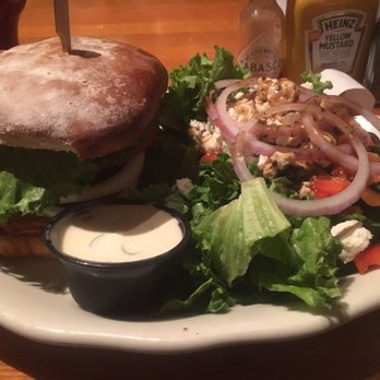 Thirsty Whale - Veggie burger with whale salad. - American Near Me - Bar Harbor, Maine