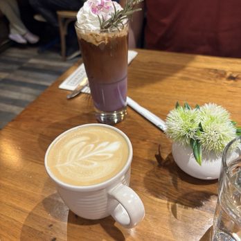 Surisan - Iced Ube Latte Decaf Caramel Latte - Korean Near Me - San Francisco, California Surisan - Iced Ube Latte Decaf Caramel Latte - Korean Near Me - San Francisco, California