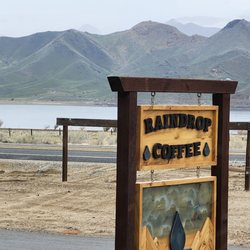 Raindrop Coffee Stop - Window view