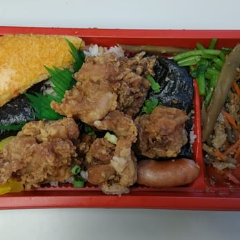 Mama-Ya Bishop Street Cafe - Garlic chicken bento with multi grain rice - Japanese Near Me - Honolulu, Hawaii Mama-Ya Bishop Street Cafe - Garlic chicken bento with multi grain rice - Japanese Near Me - Honolulu, Hawaii
