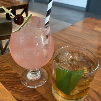 Avenida Restaurant - Pinoy Punch & Black Pandan Old Fashion - Filipino Near Me - San Mateo, California