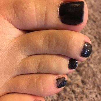 Top City Nails - Bad paint job and crooked filing - Nail Salons Near Me - Riverside, California