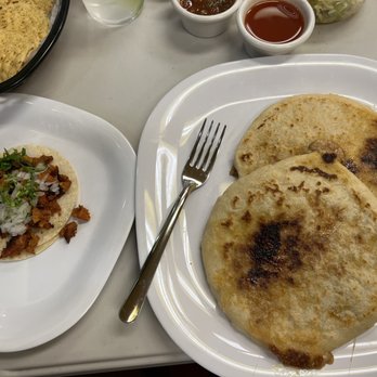 Chalateco - Pupusas next to taco - Salvadoran Near Me - San Jose, California