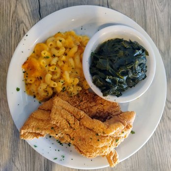 Della J's Delectables - Fried catfish , fresh greens & macaroni and cheese.. - Southern Near Me - Alexandria, Virginia Della J's Delectables - Fried catfish , fresh greens & macaroni and cheese.. - Southern Near Me - Alexandria, Virginia