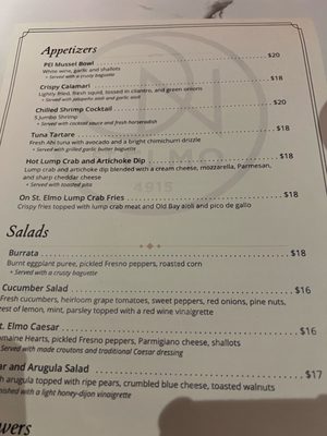 Menu photo 1 ON St Elmo Bethesda, MD Menu photo 1 ON St Elmo Bethesda, MD