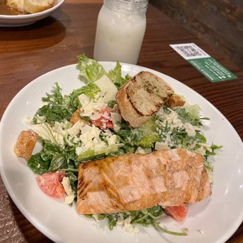 Urban Plates - Grilled Salmon Caesar Salad YUM!! - New American Near Me - Carlsbad, California Urban Plates - Grilled Salmon Caesar Salad YUM!! - New American Near Me - Carlsbad, California