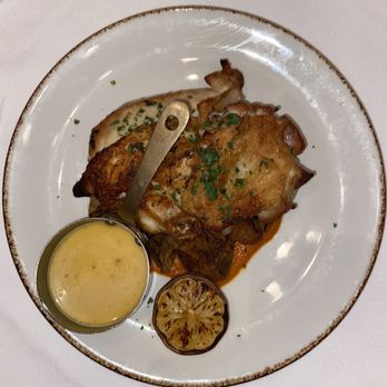 Del Frisco's Double Eagle Steakhouse - Chicken and sauce - New American Near Me - Indianapolis, Indiana