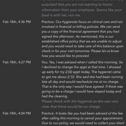 Brightwood Dental - Text conversation with Brightwood Dental