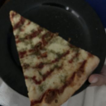 Pizza My Heart - Cheese, pesto, and almond slice - Pizza Near Me - Dublin, California Pizza My Heart - Cheese, pesto, and almond slice - Pizza Near Me - Dublin, California