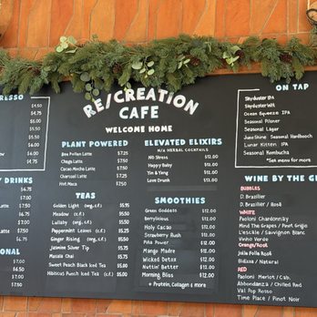 Re/creation Cafe - Menu - Cafes Near Me - Los Angeles, California Re/creation Cafe - Menu - Cafes Near Me - Los Angeles, California