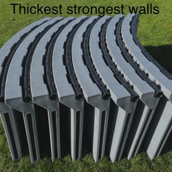Trampkit - Super strong retention walls with trampoline frame installed.