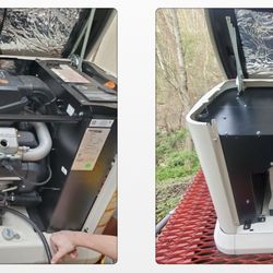 Rikman Services - Before and after annual maintenance Generac 24kW home standby generator Houston TX 77063 Briarforest residential trust Rikman Services Inc
