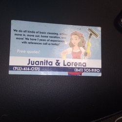 Juanita & Lorena - Juanita and Lorena Cleaning Service. Contact by phone number.