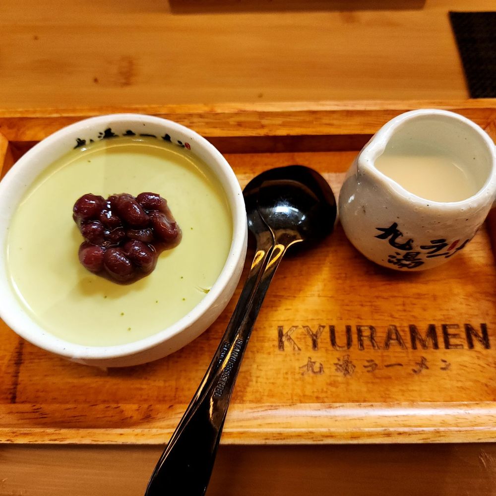 Kyuramen - Brookline - Matcha red bean pudding - Ramen Near Me - Brookline, Massachusetts Kyuramen - Brookline - Matcha red bean pudding - Ramen Near Me - Brookline, Massachusetts