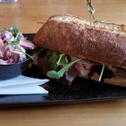 Copper Pot - Roast beef and blue cheese with carmelized onions and arugula (rocket)