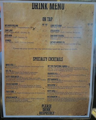 Menu photo 5 Patsy’s Roadhouse Hopewell Junction, NY Menu photo 5 Patsy’s Roadhouse Hopewell Junction, NY
