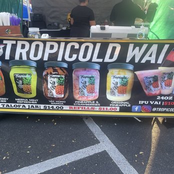 Tropicold Wai Vaifala - stall sign and menu - Food Trucks Near Me - Kapolei, Hawaii Tropicold Wai Vaifala - stall sign and menu - Food Trucks Near Me - Kapolei, Hawaii
