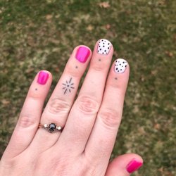 Hollywood Salon - Dragonfruit nails by Dawn K