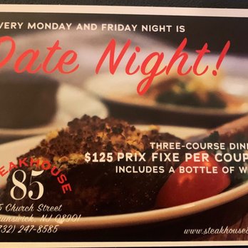 Steakhouse 85 - Date night (limited time only) - Steakhouses Near Me - New Brunswick, New Jersey Steakhouse 85 - Date night (limited time only) - Steakhouses Near Me - New Brunswick, New Jersey