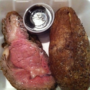 River City Grille - Prime rib & baked potato ($18.99) - American Near Me - Marble Falls, Texas River City Grille - Prime rib & baked potato ($18.99) - American Near Me - Marble Falls, Texas