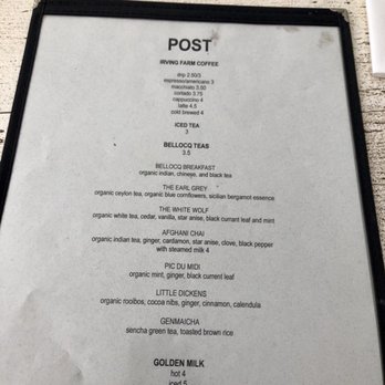 POST - Drink Menu - Breakfast & Brunch Near Me - New York, New York