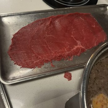 Shabuya - "wagyu" sirlion tip after a few orders. - Hot Pot Near Me - Concord, California