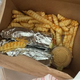 Chicken wrap combo with fries Chicken wrap combo with fries