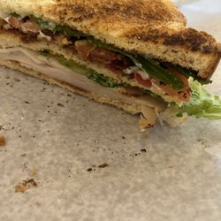 1/2 Turkey club (hubby already ate the other half)