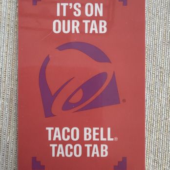 Taco Bell - Other side of the gift card - Fast Food Near Me - San Carlos, California