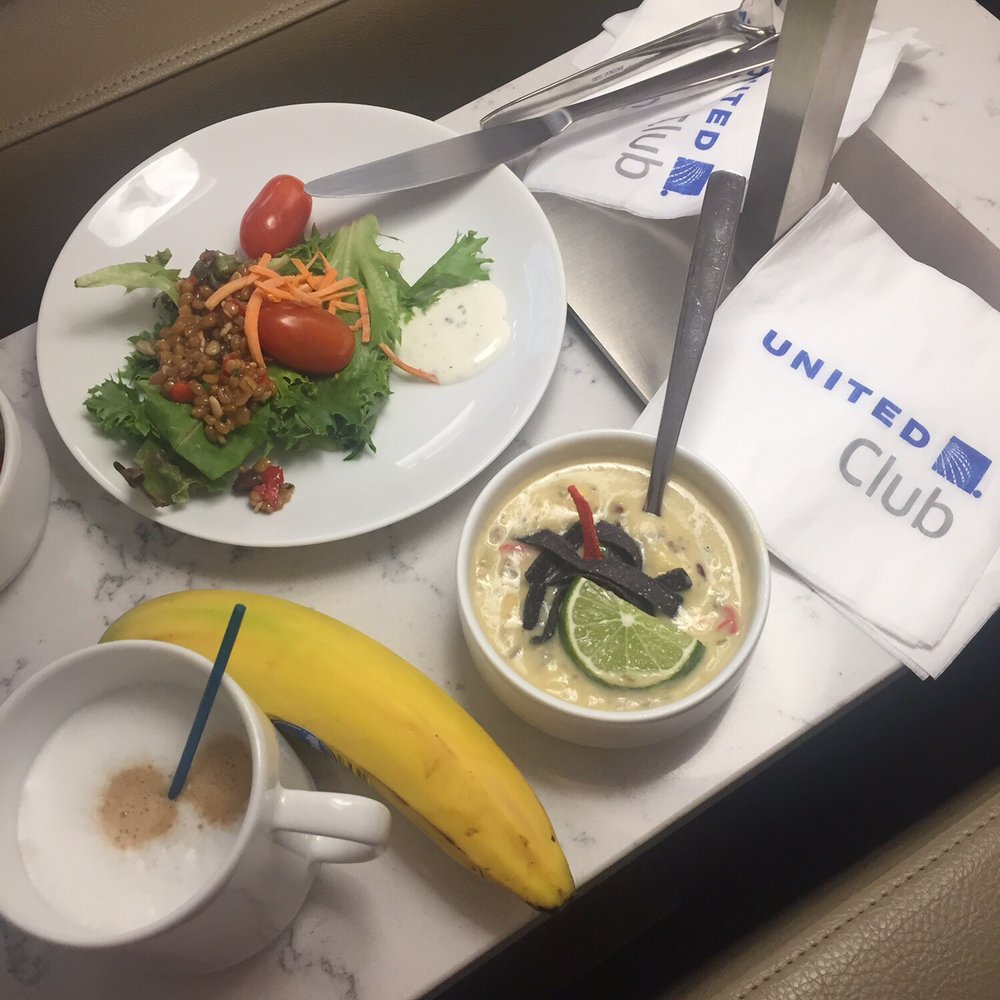 United Club - Healthy lunch is served - Airport Lounges Near Me - Philadelphia, Pennsylvania
