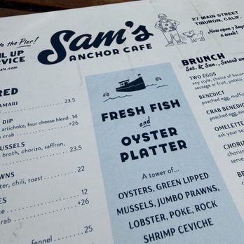 Sam's Anchor Cafe - Seafood Near Me - Tiburon, California