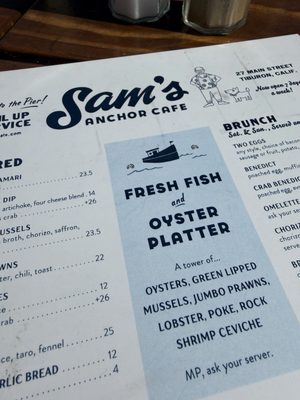 Menu photo 6 Sam's Anchor Cafe Tiburon, CA Menu photo 6 Sam's Anchor Cafe Tiburon, CA