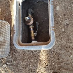 Helping Hand Plumbing & Drain Services - Pressure regulator and ball valve installation complete.